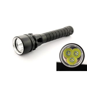 Buy cheap Black 6500k Professional LED Dive Torch , CREE XM L2 Led Diving Flashlight from wholesalers