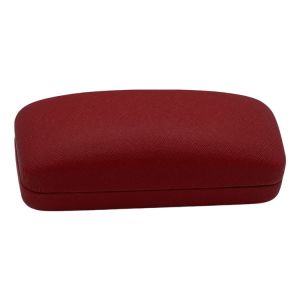 Red 164mm Metal Glasses Case With Logo Printing