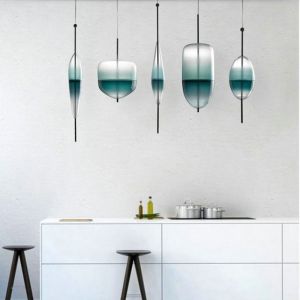 Modern Designer Stair Led Acrylic Pendant Lighting Chandeliers