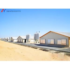 Prefab Steel Structure Poultry House - Q235B/Q355B Carbon Steel Design