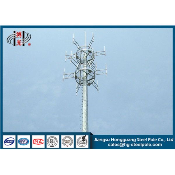 Buy H25m Height Q345 Telecommunication Mast Towers For Broadcasting Industry at wholesale prices