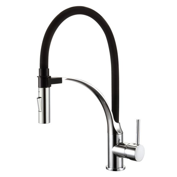 Buy Curved Bracket Magnetic Pull Down Kitchen Faucet at wholesale prices