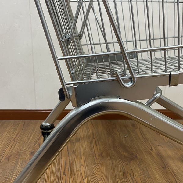 125L Retail Galvanised European Market Extended Length Supermarket Trolley