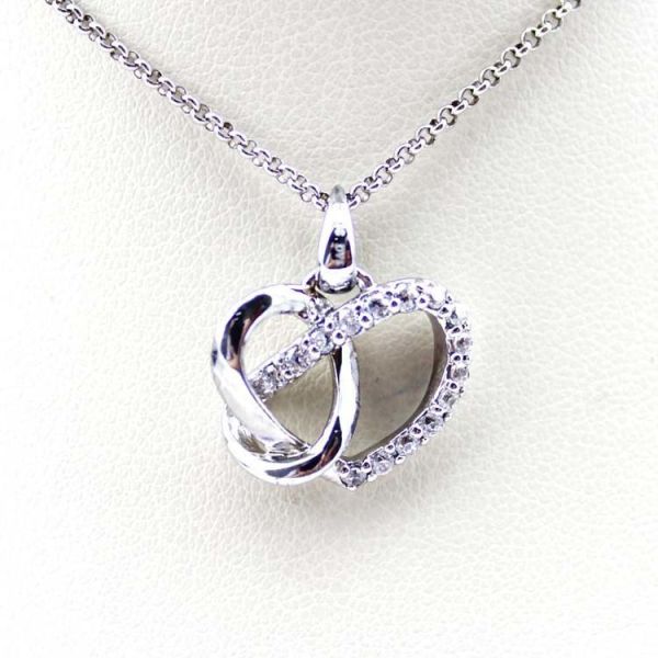 Buy Sterling Silver CZ Diamonds Heart Pendant  Women Necklace (P-116) at wholesale prices