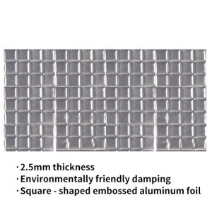 China 2.5mm square embossed automobile vibration reduction / Vibration Damping Pads on sale China 2.5mm square embossed automobile vibration reduction / Vibration Damping Pads on sale
