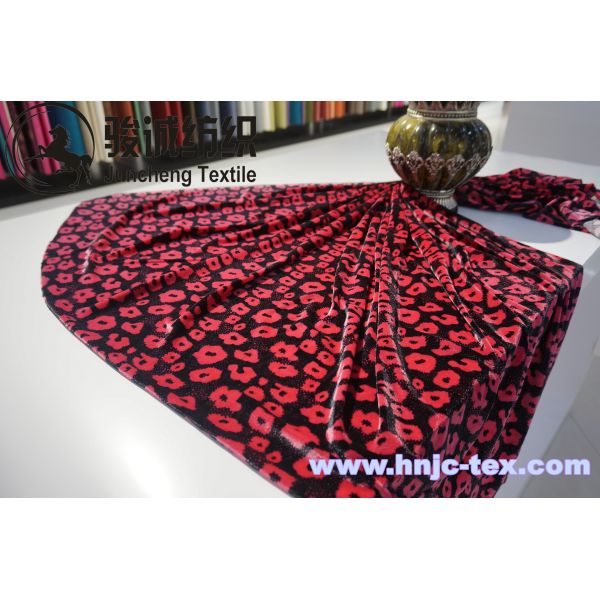 anti static high quality printedpoly spun velour/micro velvet for apparel and upholstery
