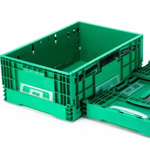 Professional Foldable Collapsible Stackable Plastic Turnover Box for Logistics