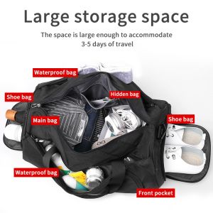 OEM Custom Logo Travel Duffel Backpack Garment Duffle Bag Multi Storey