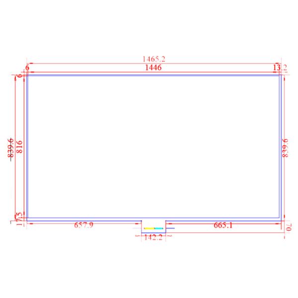 Waterproof Capacitive Touch Foil Film 65 Inch With 10 20 32 40 Points