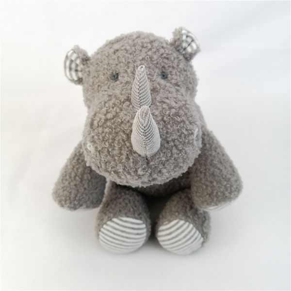 Buy Velvet Plush Rhinoceros Lovely Toy Children Stuffed Animal Rhinoceros Doll at wholesale prices