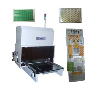 LCD Display CNC Pneumatically 0.45Mpa PCB Punching Machine With 0.08MM Thick