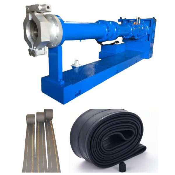55kw XJP-120 Model Rubber Hot Feed Extruder Can Be Used For Tire Tread Rubber