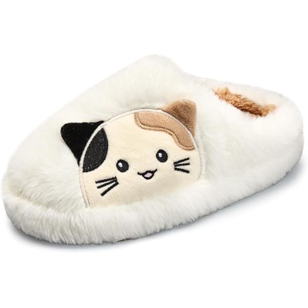High-Density Memory Foam Kids Indoor Slippers with Breathable Faux Fur Lining and Odor Prevention