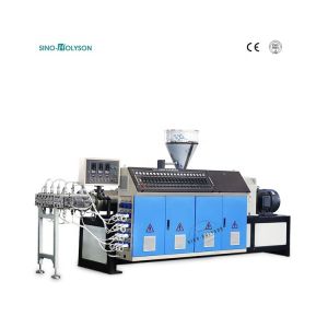 CE ISO Certified SJZ-80/156 Conical Twin Screw Extruder for PVC Wall Panel