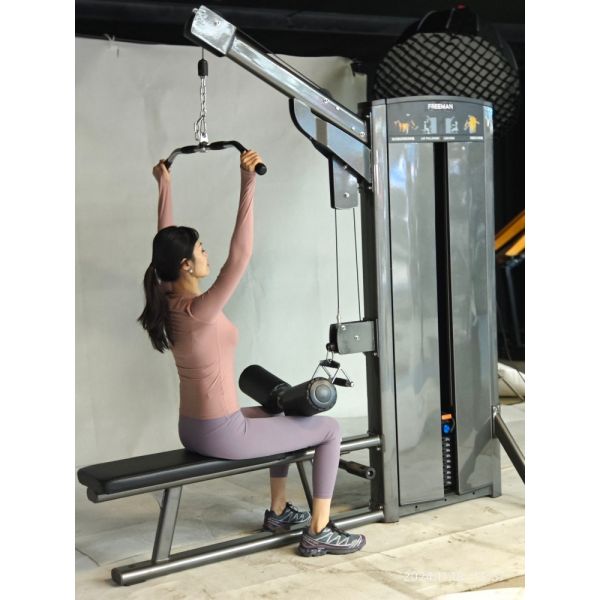 Lat Pulldown and Low Row Commercial Grade Indoor Fitness Equipment with Pin Loaded for Gym Equipment Distribution
