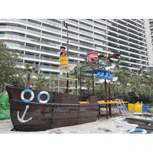 Customzied Fiberglass Vison Boat Waterparks Slide Park Equipment Factory