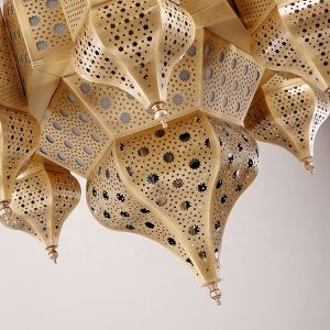 Custom Pure Copper Light Chandelier With 50000 Hours Lifespan