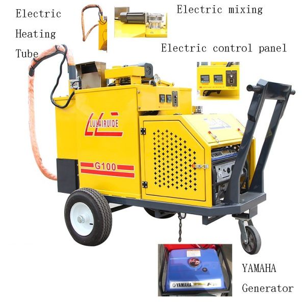 Buy Self Propelled Concrete Asphalt Crack Sealing Equipment With 100L Tank at wholesale prices