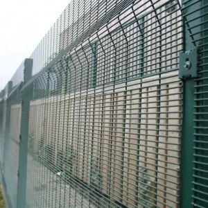 PVC Coated 358 Anti Climb Mesh , Galvanized Steel Wire 358 Prison Mesh