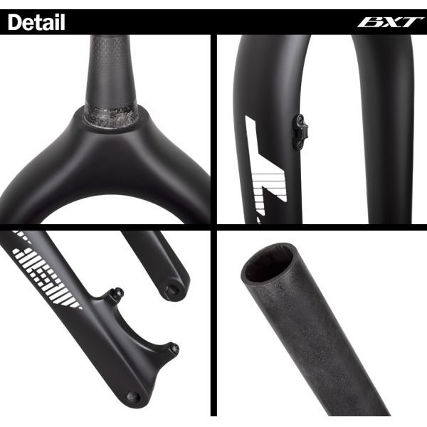 Bike Carbon Fiber Gravel Fork Snow Beach Fat Tire Bicycle Hard Forks 26 Disc Brake