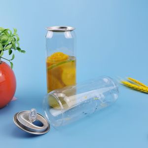 Food Grade 202# 500ml PET Plastic Smoothie Bottles