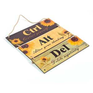 Sublimation Heat Transfer Blank Rectangular Wooden Signage Custom Shape Cut