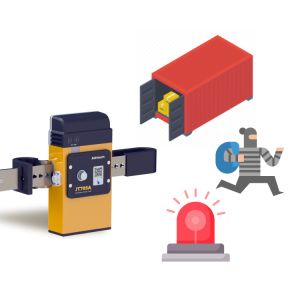 Container GPS Tracking Padlock Bluetooth RFID Unlock Cargo Theft Robbery