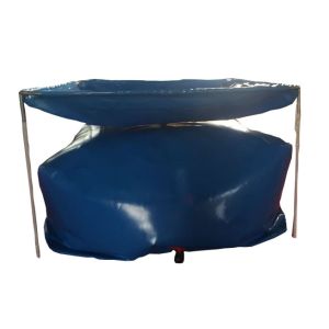 2500L PVC Tarpaulin Water Tank Foldable Steel Frame Rainwater Collect
