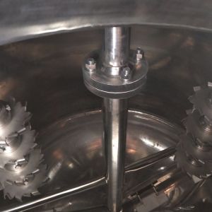 High Speed Vacuum Emulsifier 2800rpm Emulsifying Tank Electric Heating