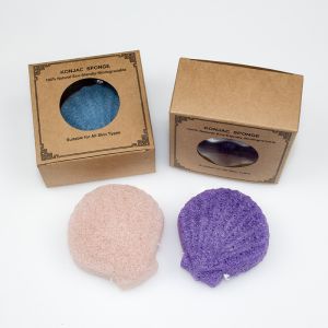 Biodegradable Konjac Facial Exfoliator Sponge For Face Cleaning