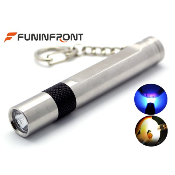 Buy MINI Stainless Steel Jade Flashlight White Light, 365NM Black Light Gem Torch at wholesale prices