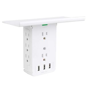 Wall Power Socket with Surge Protector ETL cETL Passed 8 Outlets 3USB
