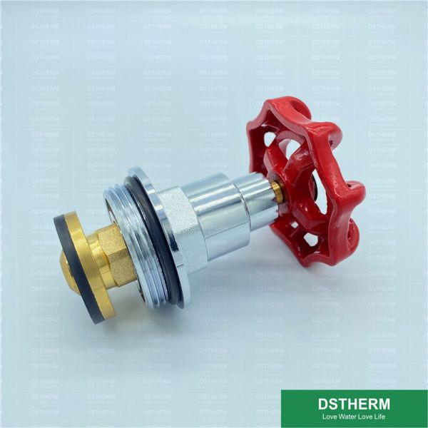Buy Customized Heavier Type Valve Cartridges With Handle Brass Threaded Stop Valve Cartridge Chrome Plated Top Part at wholesale prices