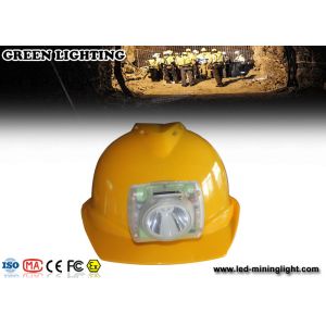 China 10000 Lux Rechargeable LED Mining Light , portable OLED Screen CREE Led Cap Lamp on sale