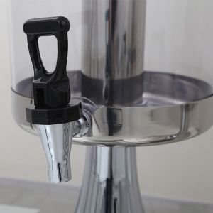 3-Head Beverage Dispenser 3 x 8.0Ltr Polycarbonate Container Stainless Steel