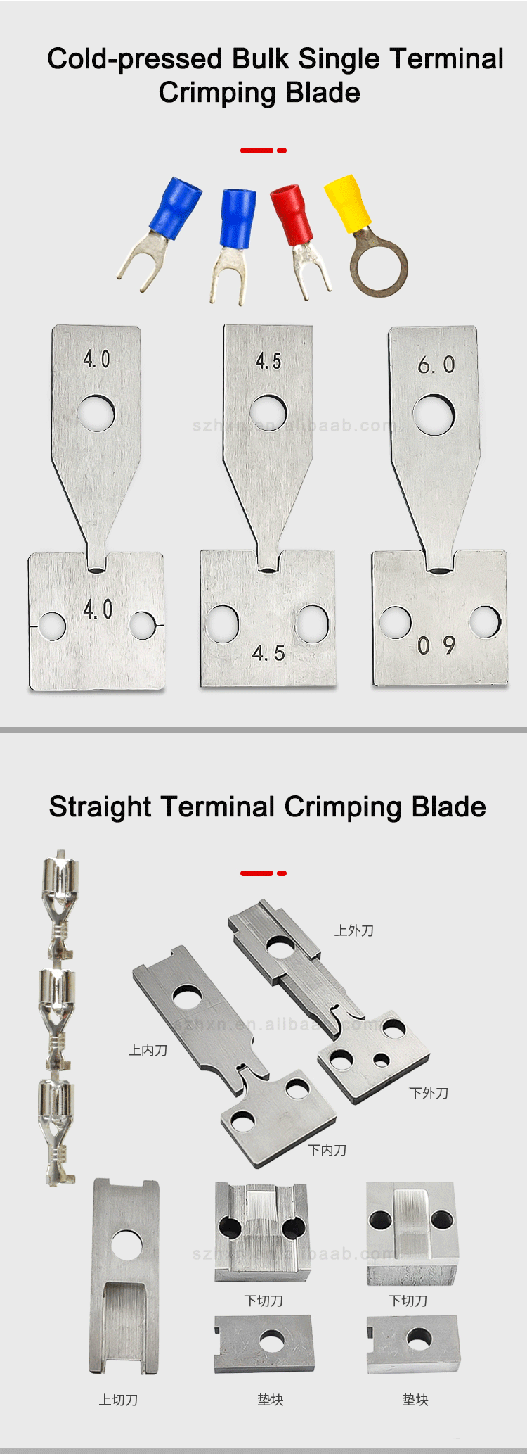 Long-lasting Crimping Terminal with OTP Applicator Blade and Terminal Crimping Knife