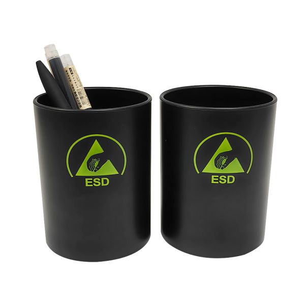Black ESD Antistatic Plastic Pen Holder ESD Desk Organizer For Cleanroom Purification Workshop