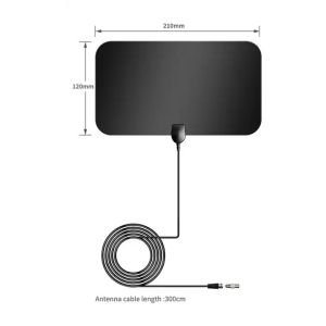 Indoor Dvb T2 For Smart Hdtv Digital TV Antenna Adhersive Mount 50 Ohm Input