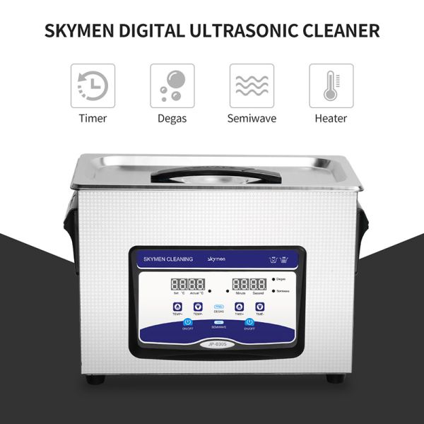 Stainless Steel Ultrasonic Digital Cleaner Machine 4.5L 40KHz Power Adjustable for Parts Cleaning
