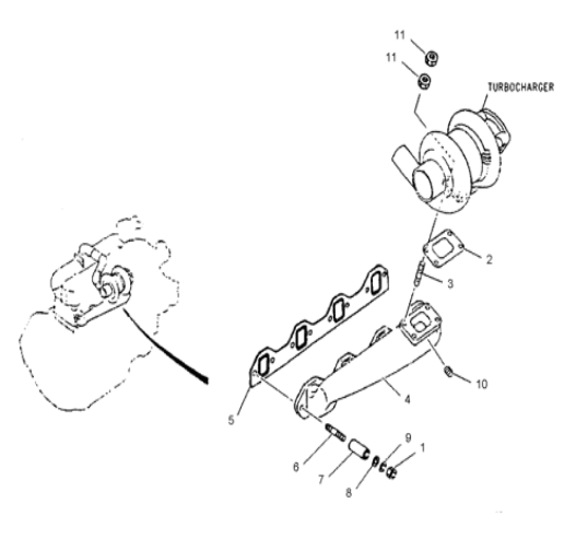 2797787 279-7787 Exhaust Manifold For Excavator Engine Parts 311C 311D LRR 312C 312C L