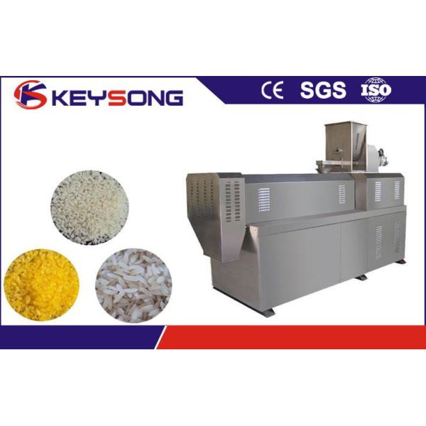Industrial Artificial Rice Processing Line , Twin Screw Extruder Rice Powder