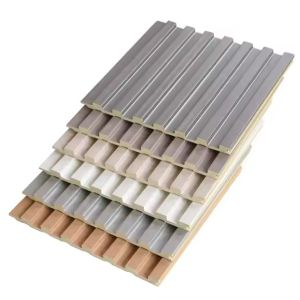 Modern Interior WPC Wall Panel With Grain Color Smooth Surface