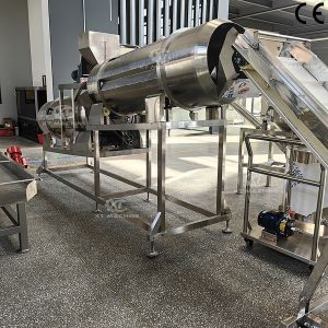 Double Drum Flavoring Machine 500kg/h S304 Stainless Steel