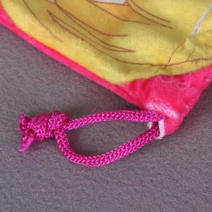 Shopping Cute Cotton Canvas Drawstring Bag With Heat Transfer Digital Printing