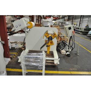 Line Speed 16 Meter Per Minute Mandrel Expansion Uncoiler With Straightener