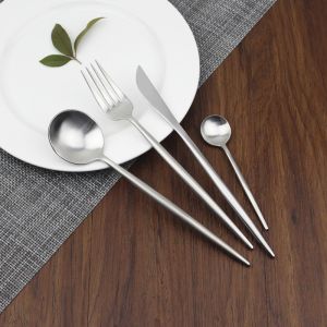 China Newto NC099 Hot Sale Brush Polish Stainless Steel Cutlery Set Flatware Set