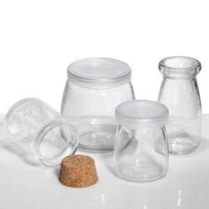 Clear 200ml Glass Pudding Jars 8 Oz Spice Jars Bulk