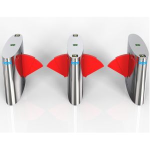 Quality High Speed Flap Turnstile Gate Optical Barrier System Customizable for sale