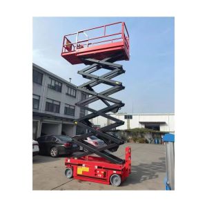 Quality KAD10m 320Kg Electric mobile scissor hydraulic lifting platform for aerial work Mobile platforms for sale