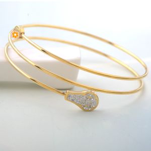 coil Gold Bracelet, Newest Fashion Jewelry Tricyclic Bracelets Women Charm